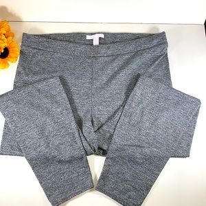 Lauren Conrad Leggings Grey Heathered Plus Size 0X